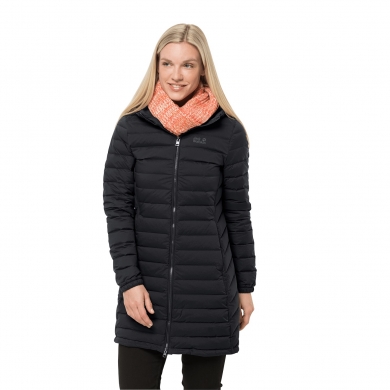 Jack Wolfskin Winter Down Coat Glowing Mountain Coat (windproof, warm, PFC-free) black Women